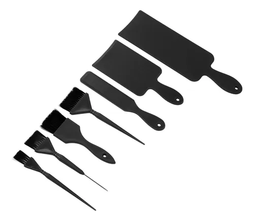 Juego De Tablas Y Paletas De Balayage Negras Y Negras, 7 Pie