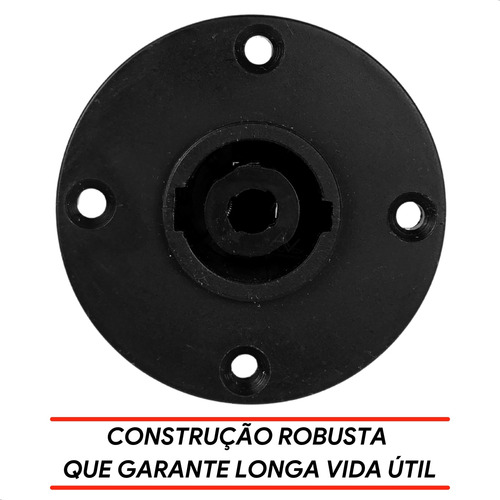 Kit 4 Conectores Plug Speakon 2 Macho E 2 Femea 4 Polos Para Rack Móvel Som Plug Conector Speakon Painel Kit 2 Pares