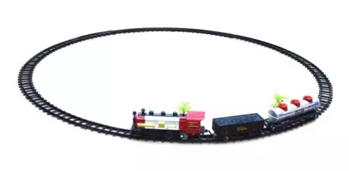 Trem Eletrico Super Locomotiva Trilho de 7 M C/ Luz e Som 8003 - Tem Tem  Digital - Brinquedos e Papelaria, aqui tem!