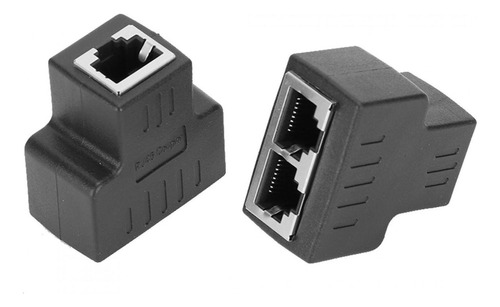 Adaptador P/cable De Ethernet 1 Entrada 2 Salidas Rj45 2 U.