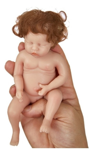 6in Mini Reborns Doll Baby Girl Doll Cuerpo Completo Rea