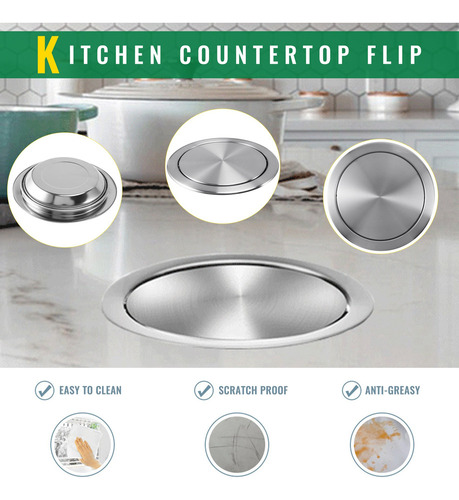 Cubierta De Cubo De Basura De Acero Inoxidable C6 Con Tapa A