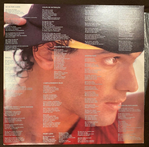 Lp Cazuza / Só Se For A Dois / Ano 1987 / Com Encarte