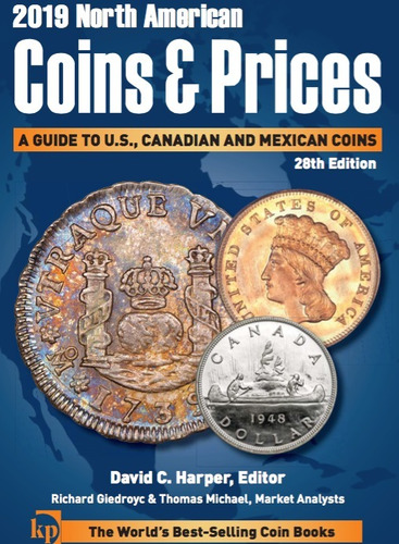 Imagen 1 de 5 de Moneda Catálogo 2019 North American Coins & Price Pdf