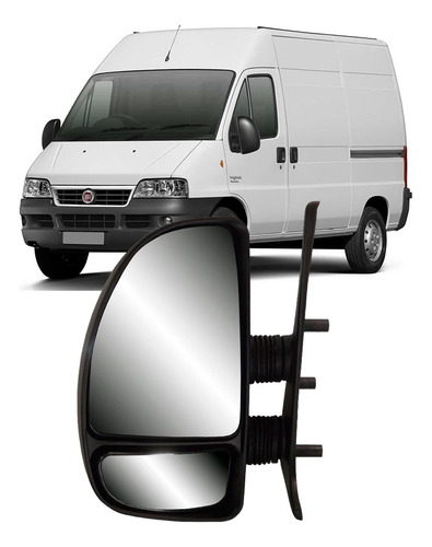Retrovisor Externo Manual Esquerdo Ducato Boxer Jumper 03/17