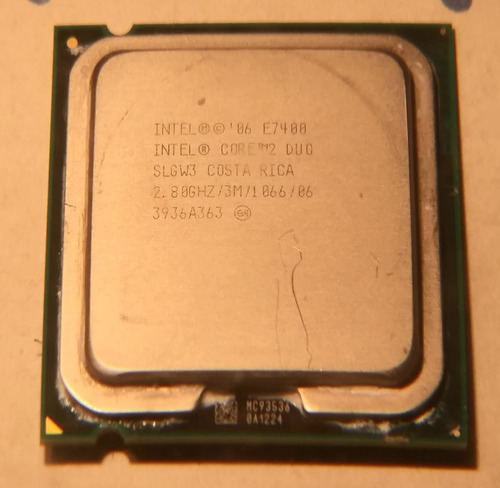 Procesador Intel® Core2duo E 7400  Caché 3m, 2.80 Ghz - 775