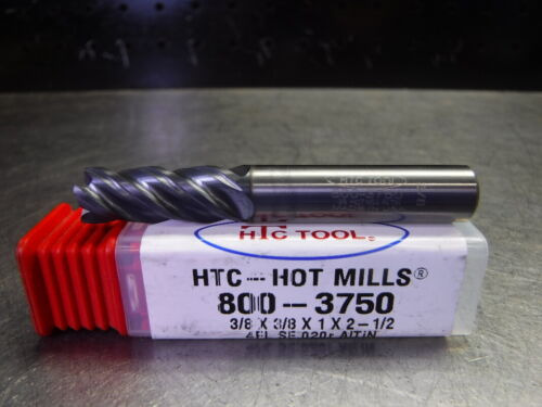 Htc 3/8  Solid Carbide Endmill 4 Flute 800-3750 (loc2509 Yyz