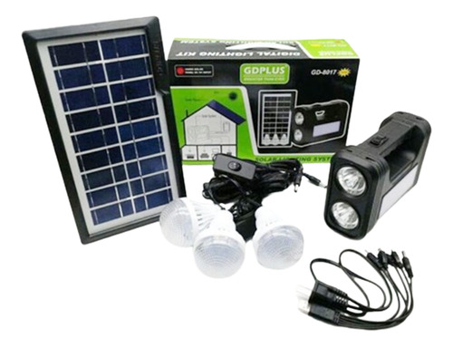 Kit  Ampolletas Solar Emergencia Camping 220v 36horas 