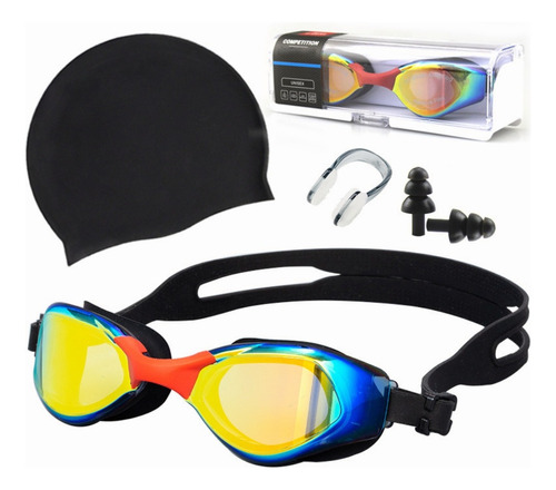 4 Piezas Goggles De Natación Antivaho Impermeables