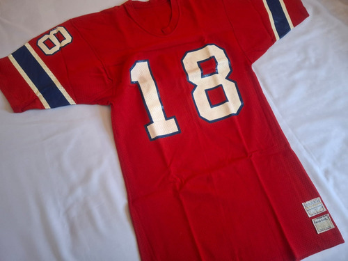 Jersey Nfl Pats Patriotas Sand Knit Vintage De Juego Mediano