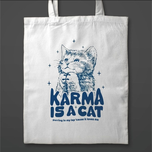 Tote Bag Karma Is A Cat (taylor Swift) 