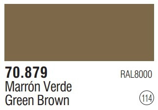 Tinta Green Brown 70879 Model Color Vallejo Modelismo