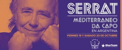 Entradas Platea Platino Fila 1joan Manuel Serrat !!!