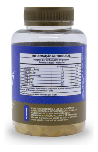 Vitamina D3 2000ui + K2 Mk7 + Vit E + Tcm E Óleo De Oliva