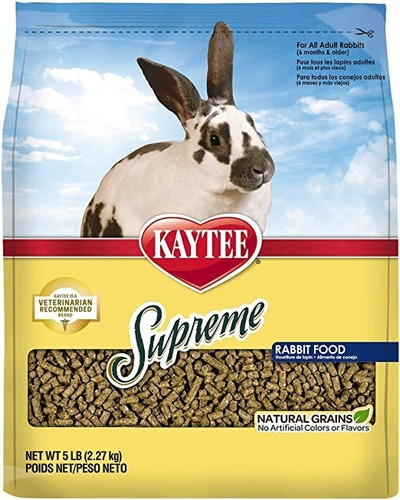 Imagen 1 de 4 de Alimento Kaytee Supreme Conejos 5 Lb / 2,27 Kg