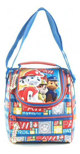 Lunchera Térmica Vianda Escolar Paw Patrol Con Bolsillos 