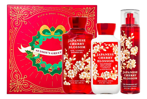 Japanese Cherry Blossom Bath & Body Works Kit De Regalo N