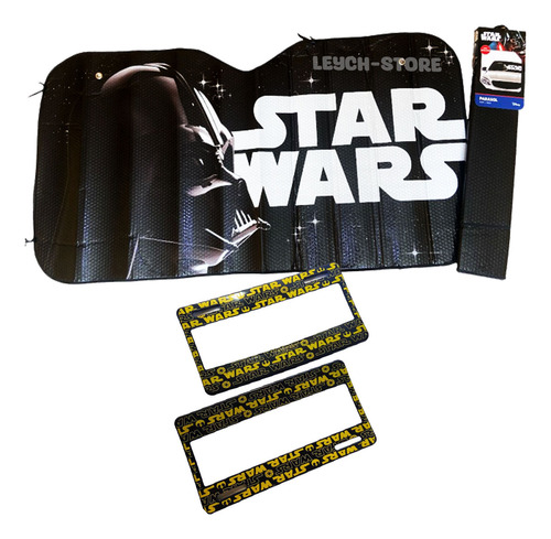 Kit Parasol Star Wars Darth Vader + Porta Placas