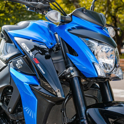 Imagem 2 de 10 de Moto Suzuki Gsx-s 1000 2020 Azul Baixo Km