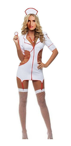 Vestido De Traje De Enfermera Recortado