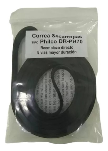 Correa Secarropas De Reemplazo Philco Dr-ph70 H8 8  De Vías 