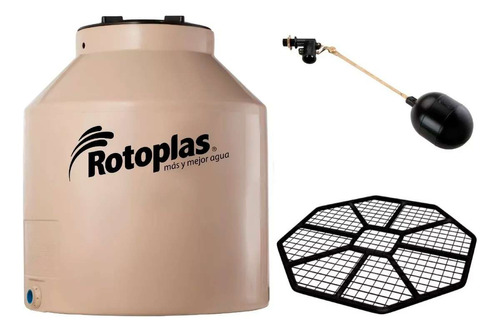 Combo Tanque Rotoplas 400 Litros Con Flotante 3/4 + Base Ref Color Beige