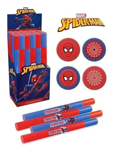 Lanzador De Agua Spiderman Goma Espuma - E.full