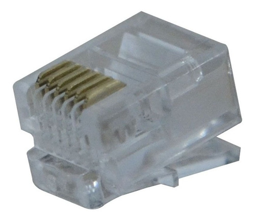 Conector Modular Plug 6x6 Rj11 Hikari - Conjunto 10 Peças