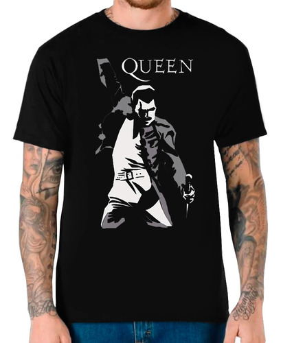 Franela Queen Freddie Mercury Banda Rock Algodon Estampada