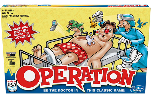 Juego De Operaciones Clásico De Hasbro Gaming