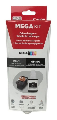 Cabezal Canon Series G1100-2100-3100 + Tinta Negra 190