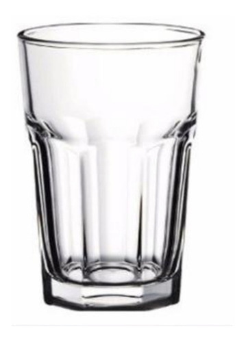 Vaso Facetado X6 400ml Transparente Durax Gaseosa Bar Resto