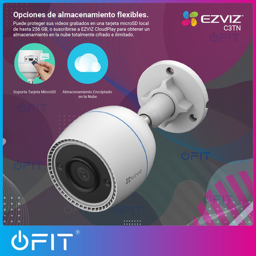 Imagen 7 de 10 de Kit X2 Cámara Seguridad Wifi Ezviz Full Hd + 2 Memorias 16gb