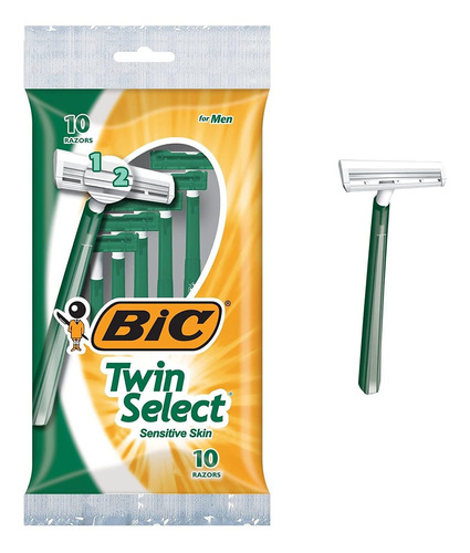 Bic Twin Select, Piel Sensible, Afeitadora Desechable Para H