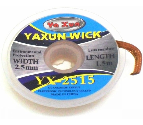 Malla Desoldante Yaxun Yx-2515 Wick 1.5 Mts 2.5mm Local