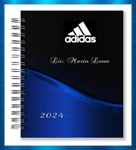 Agenda Ejecutiva 2024 - 2025 Personalizada Nombre Y Logo Bl2