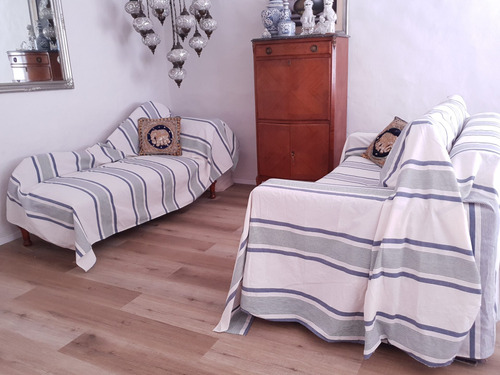 Imagen 4 de 4 de Funda Para Sillón Sofá Cama Tusor 100% Algodon 2.75x3.00mt