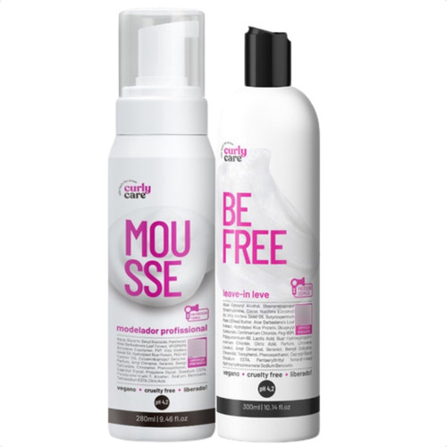 Kit Definição Mousse + Leave-in Be Free Curly Care