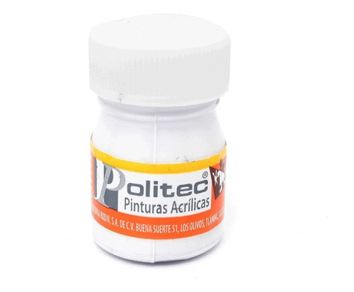 Politec Pintura Acrílica 20 Ml Blanco Titanio