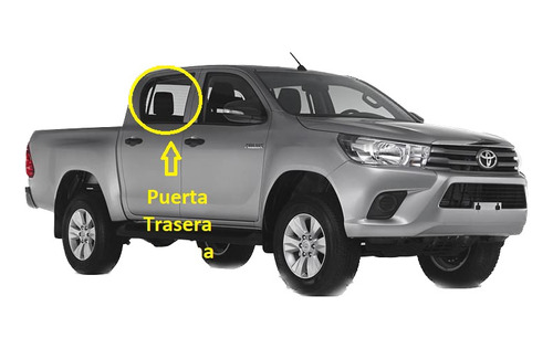 Cristal De Puerta Trasera Derecha Toyota Hilux 2016-2018