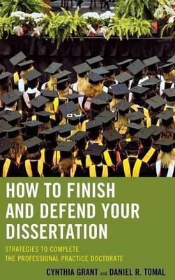 Libro How To Finish And Defend Your Dissertation - Cynthi...