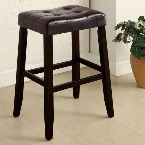 Imagen 6 de 6 de Banco Para Barra O Cocina, Patas De Madera De 77 Cms Altura