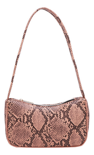 Bolso Moderno De Cuero Para Mujer Con Estampado De Serpiente