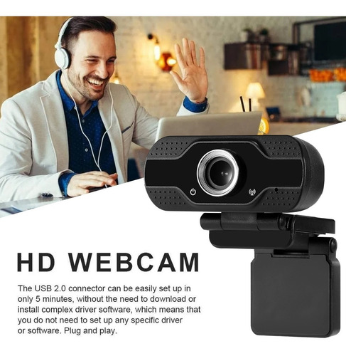 Imagen 7 de 10 de Cámara Web Full Hd 1080p Usb Con Micrófono