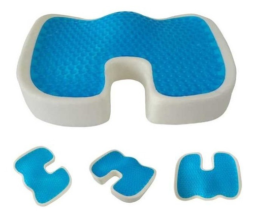 Asiento  Lumbar Gel Refrescante Viscoelastica + Funda