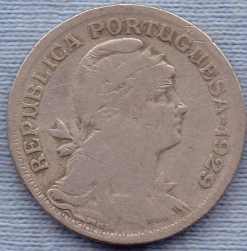 Portugal 50 Centavos 1929 * Republica *
