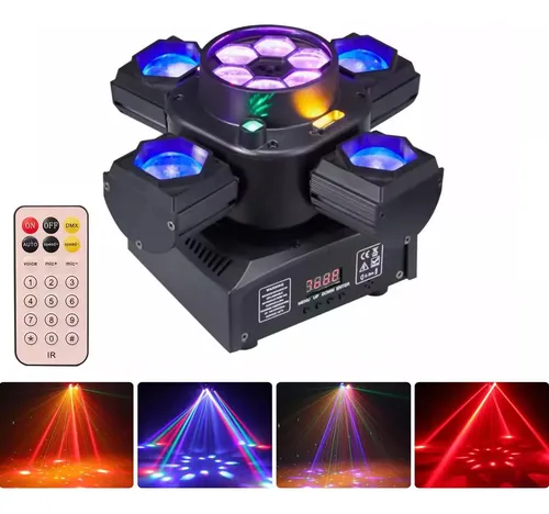 4 Cabeças Bee Eye Led Beam Moving Head Para Luzes De Discoteca Para Djs E Luzes De Festa Com Efeitos Dmx
