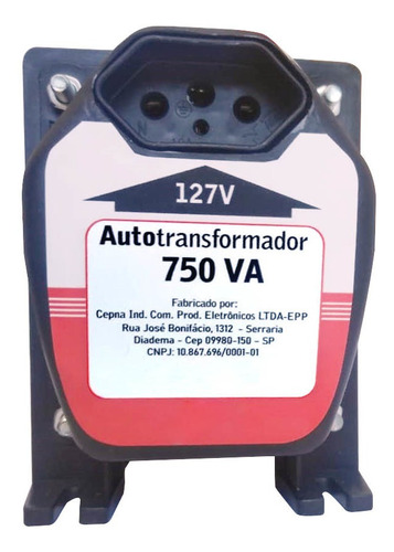 Auto Transformador 750va Ou 525w - 110v Ou  220v - Capte