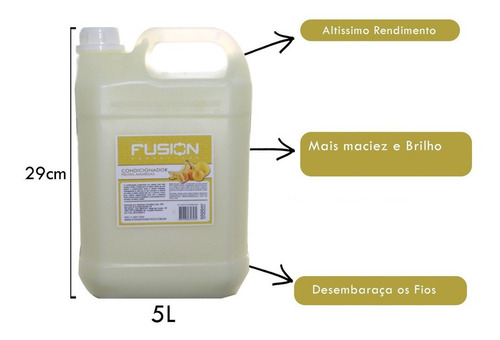 Shampoo E Condicionador Frutas Amarelas 5 L Fusion