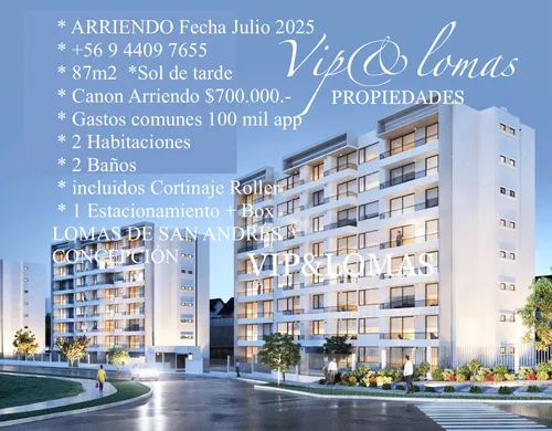 Depto 87m Las Monjas 2hb+2b+e Lomas De San Andrés Concepción